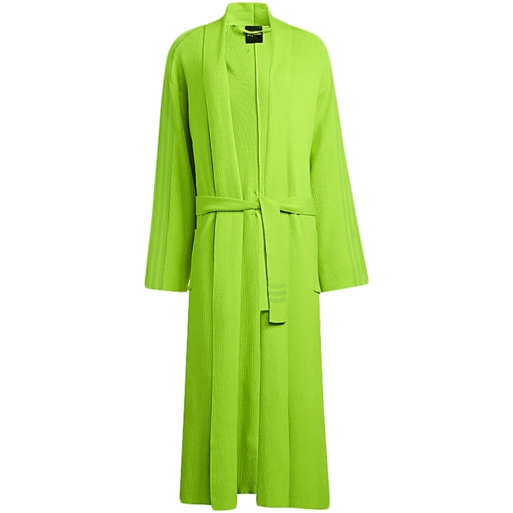 Adidas x Ivy Park Knit Rib Robe in semi solar slime Size XS - Picture 3 of 10